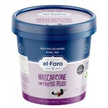 HELADO MASCARPONE FRUTOS ROJOS EL FARO 200 ML HELADO MASCARPONE FRUTOS ROJOS EL FARO 200 ML