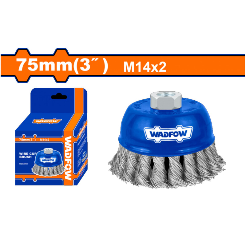 CEPILLO COPA ALAMBRE 75MM WADFOW WCE2401 CEPILLO COPA ALAMBRE 75MM WADFOW WCE2401