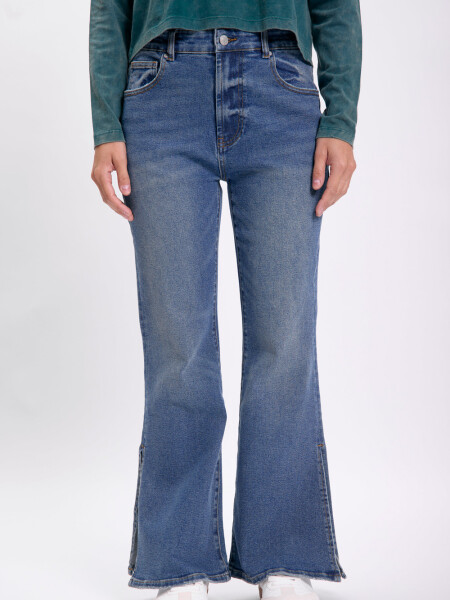 Pantalón jean oxford Azul Medio