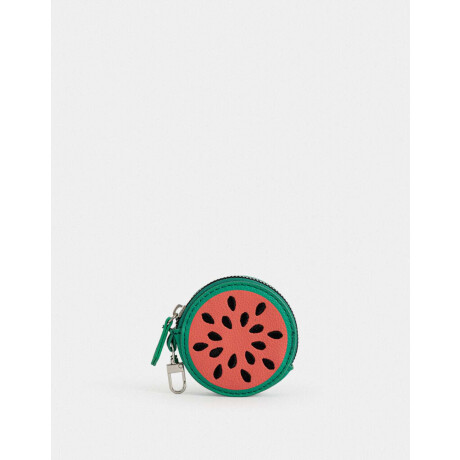 Monedero Cuerina Fruta Combinacion Tricolor