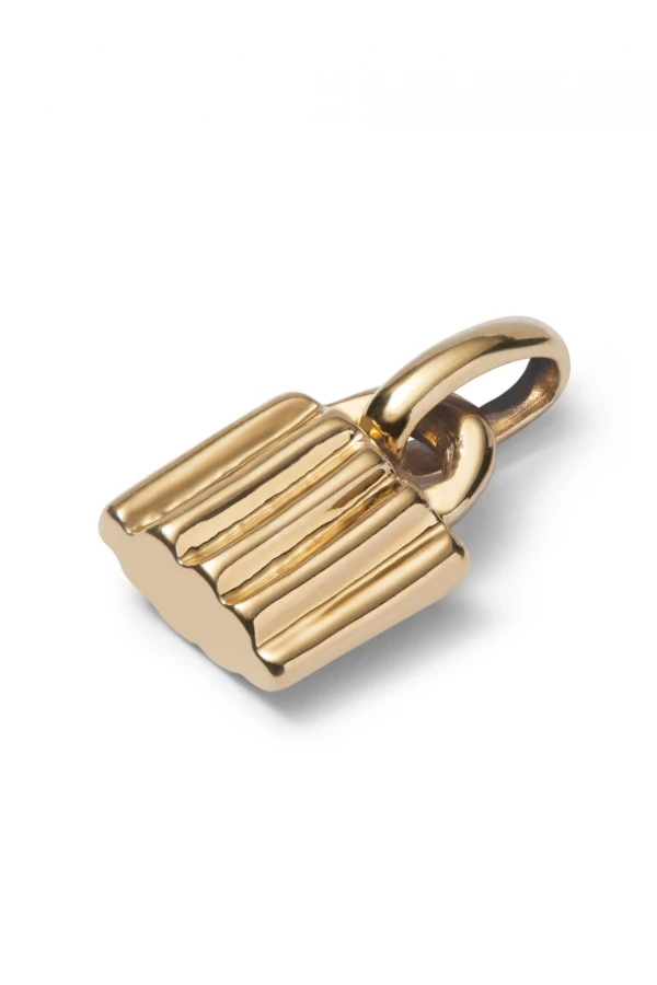 CHARM BAÑADO EN ORO 18K CON FORMA DE CANDADO. Charm
