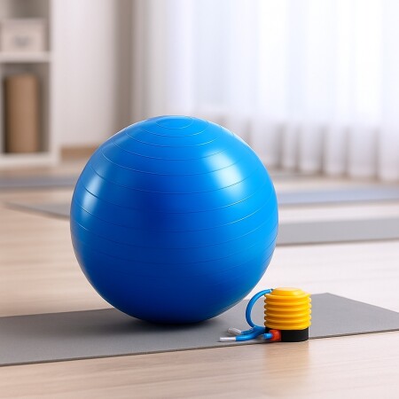 PELOTA PILATES YOGA 65CM AZUL