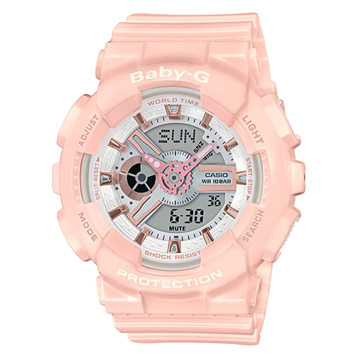 Reloj Baby-G Ba110Rg-4Adr En Resina Rosado 