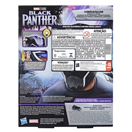 Máscara Luminosa de Vibranium Marvel Black Panther 001