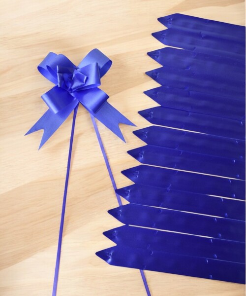 Pack x 200 - moño magico 2x39 cm AZUL