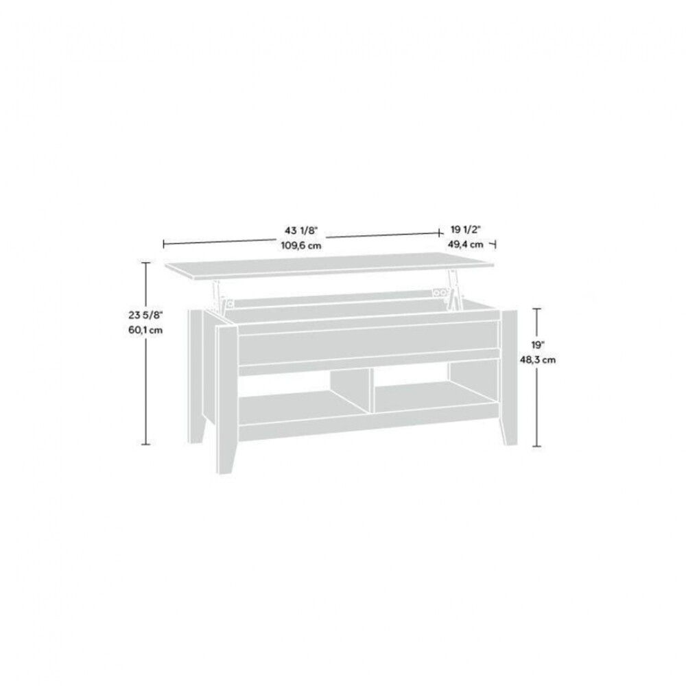 Mesa Ratona Articulada - Sauder - Linea Dakota Pass Gris