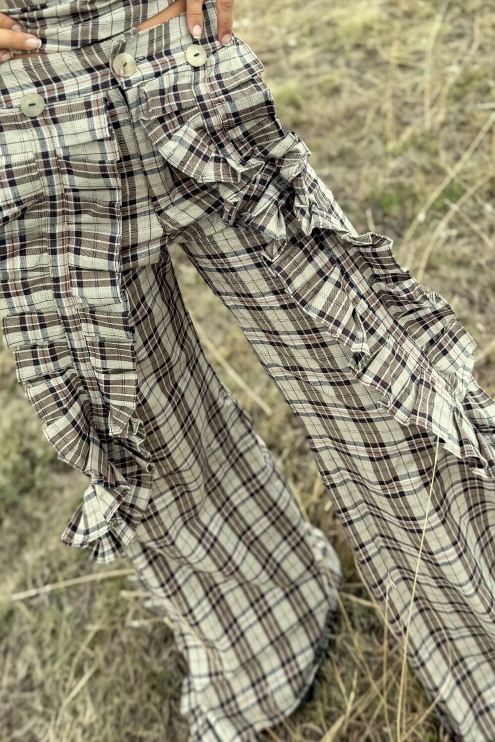 Cuadrillé Dancing Queen Pants Azul / Beige