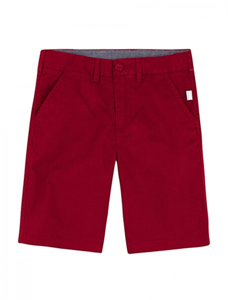BERMUDA BÁSICA INFANTIL ROJO