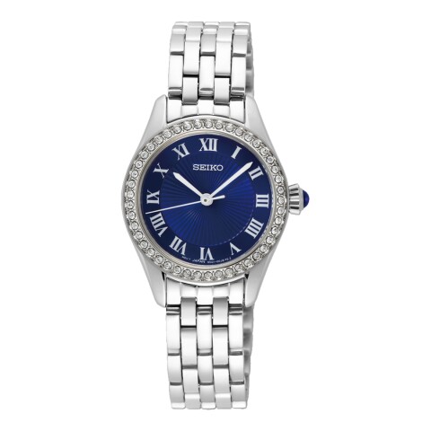 Reloj Seiko SUR335P1 para dama con correa de acero Azul