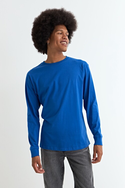 Remera cuello redondo AZUL