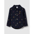 V-LS POPLIN NAVY UNIFORM