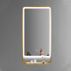 Espejo con Sensor One Touch Luz Led Estante Brushed Gold 60X120Cm 000