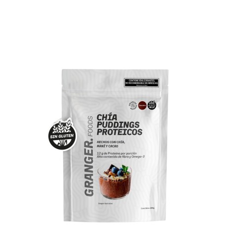 Chia Puddings Proteicos Premezcla Chocolate GRANGER. 280g Chia Puddings Proteicos Premezcla Chocolate GRANGER. 280g