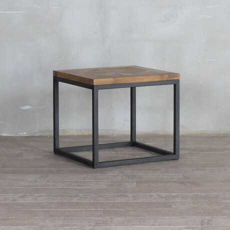 MESA LATERAL/ARRIME MADERA-Y-METAL NATURAL-BEIGE DOMINIQUE NATURAL