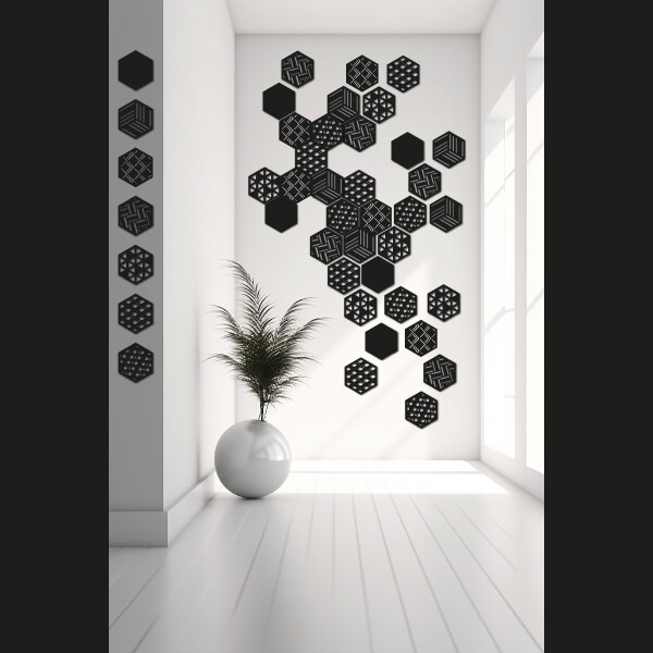 Cuadro En Madera Calada Mdf Moderno Decorativo Hexagonos Cuadro En Madera Calada Mdf Moderno Decorativo Hexagonos