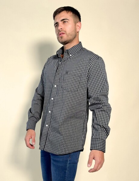 Camisa a cuadros Adonis Negro
