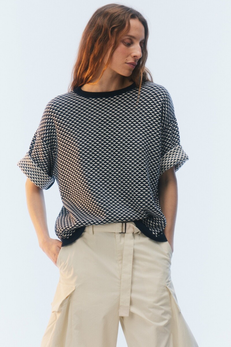 REMERA BOYFRIEND Azul Marino