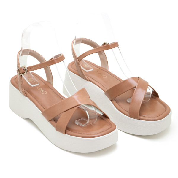 VIA UNO Sandalia Mujer Cobre