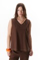 TOP LINO STRECH MARRON