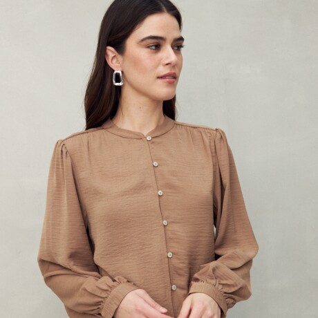 CAMISA BLOSSOM Marron