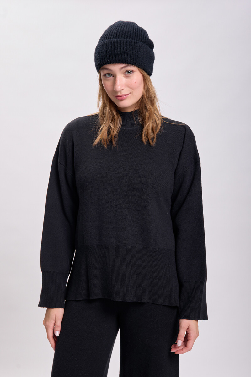 Polera punto - Negro 
