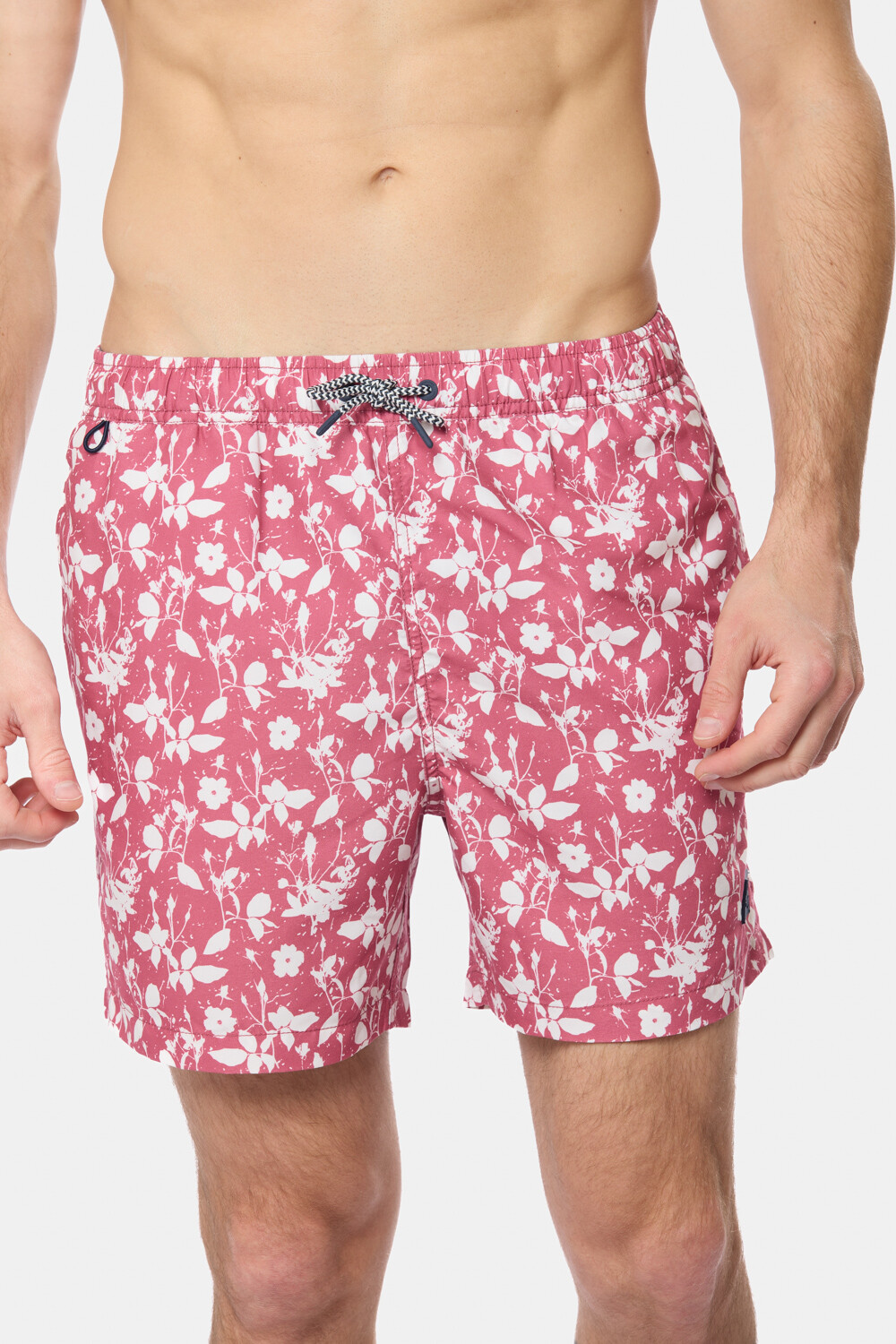 SHORT DE BAÑO ESTAMPADO Rosado