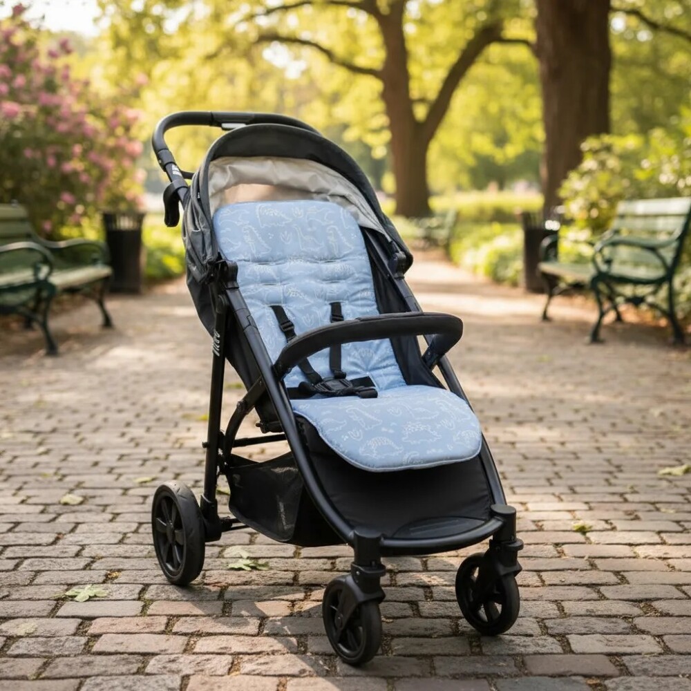 Colchon para coche universal BUBA celeste dinos