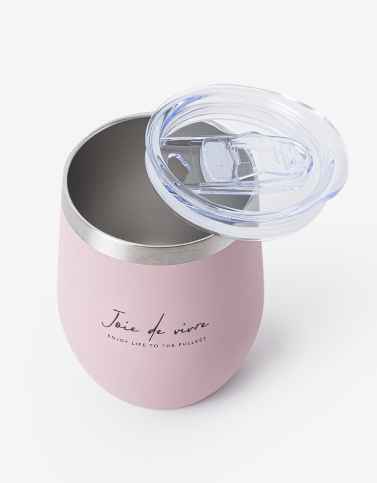 Artículos cocina Botellas Vaso Metálico Joie De Vivre - Rosa Polvo