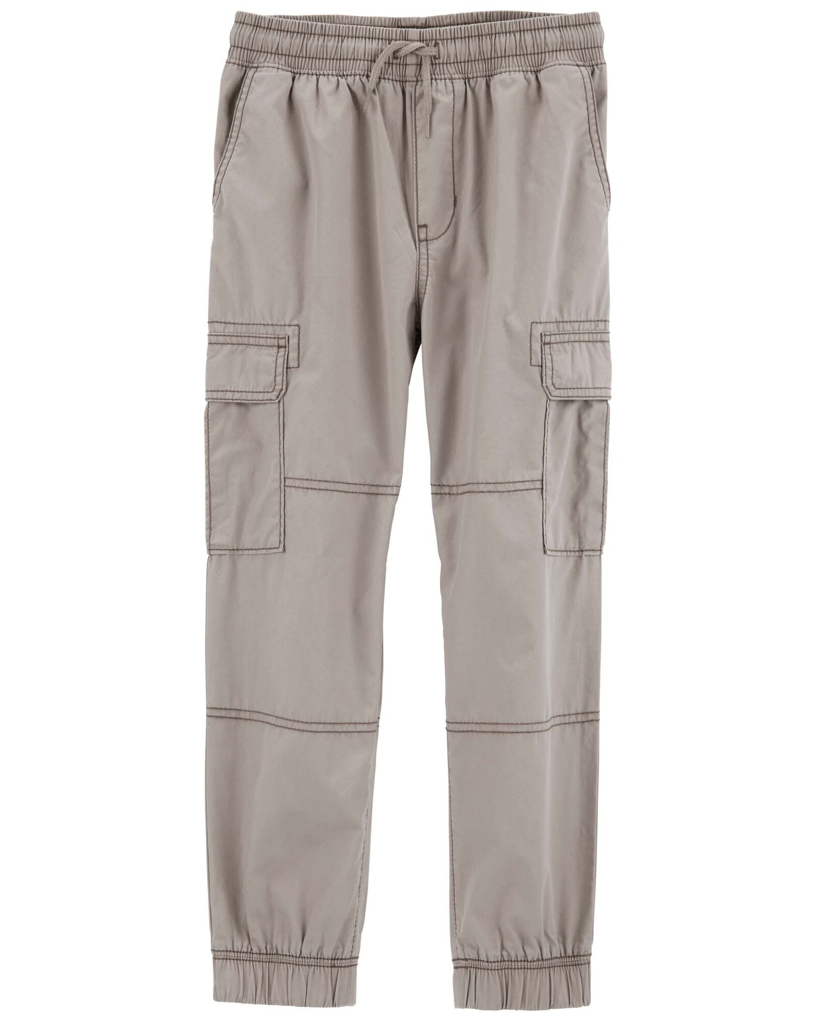 Pantalón cargo de algodón, marrón Sin color
