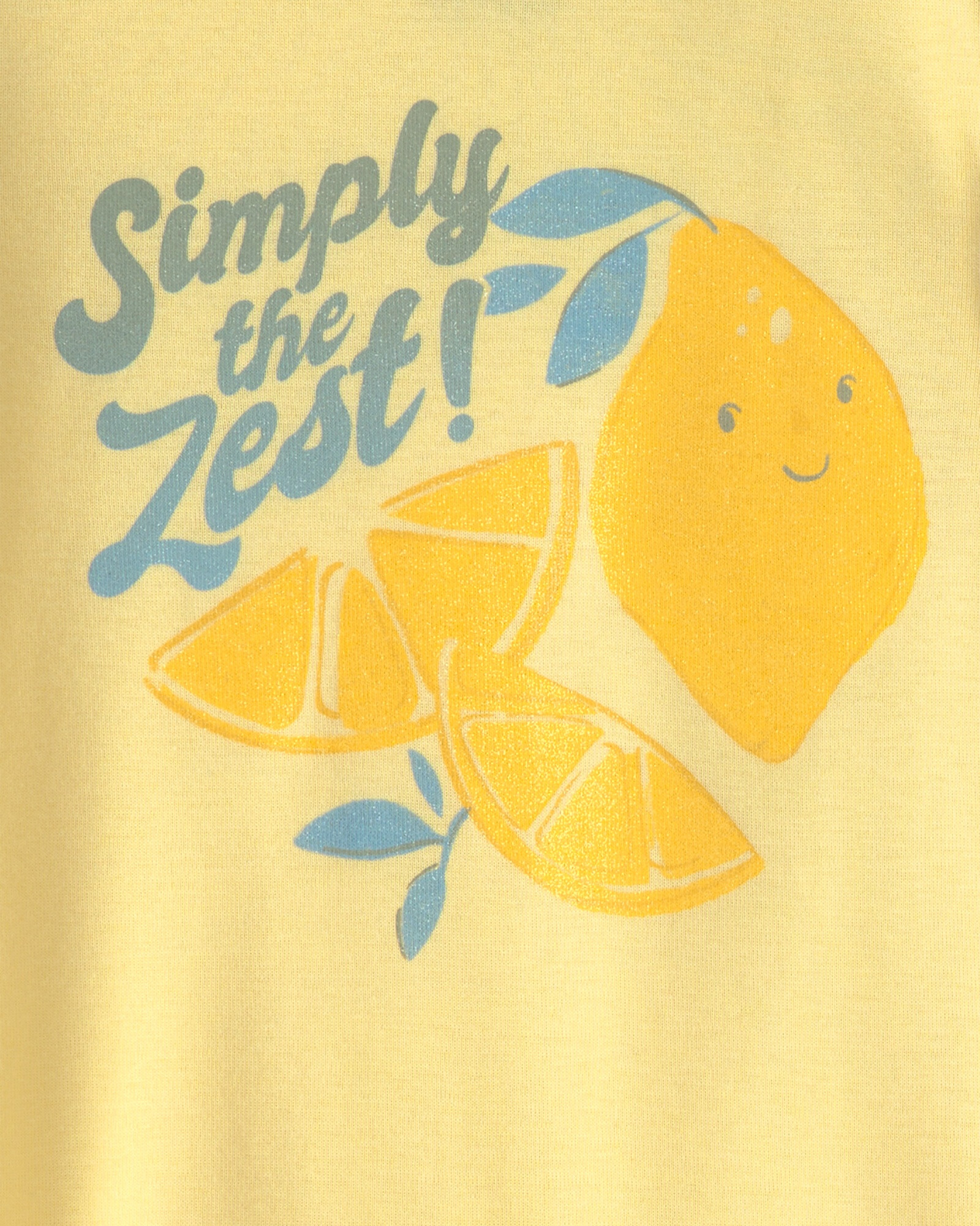 Pijama cuatro piezas de algodón, amarillo y azul, diseño limones. Talles 12-24M Pijama cuatro piezas de algodón, amarillo y azul, diseño limones. Talles 12-24M