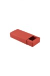 Caja rectangular delux 6x12x2,5 cm. ROJO