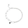 Pulsera Combinada-Plata 925-Piedra Zirconia-PU3632 conpiedra