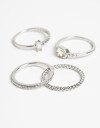 Sets Anillos Strass Set De Anillos Con Strass - Cristal