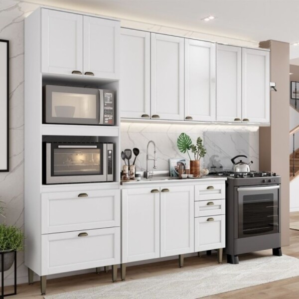 COCINA MODULADA 2,70 MT BLANCA - CLASSY COCINA MODULADA 2,70 MT BLANCA - CLASSY