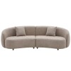 SOFA 4 PUESTOS 2PZS CURVED BEIGE #3 6243469 (CD) Unica