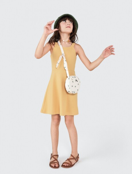 VESTIDO CORTO INFANTIL AMARILLO