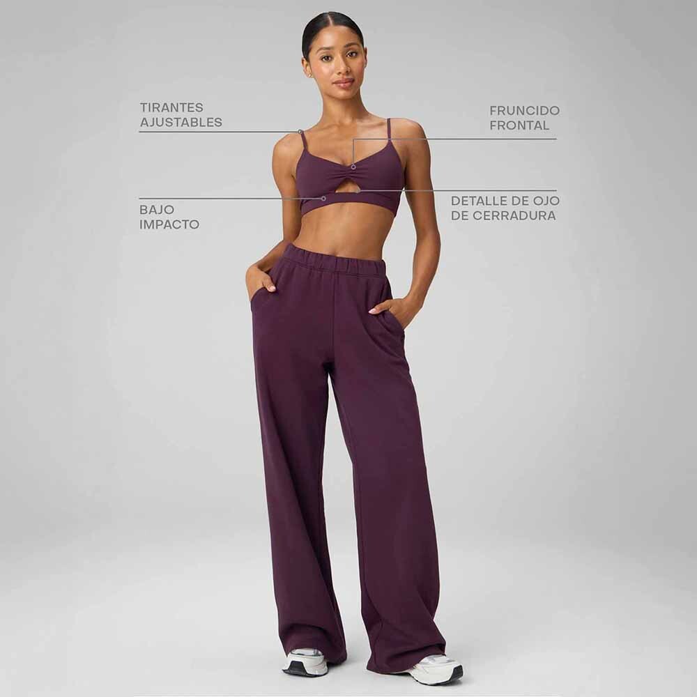 Bra Deportivo PureLuxe Keyhole Low Impact Mujer Oxblood