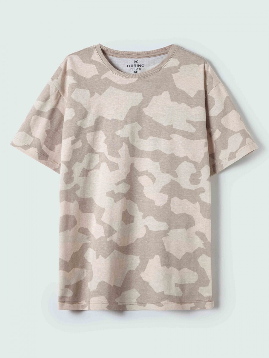 CAMISETA INFANTIL ESTAMPADA - BEIGE 