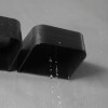 Jabonera de baño para pared con adhesivo Negro