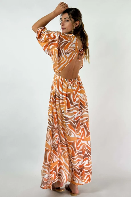 VESTIDO SPRITZ naranja talle unico