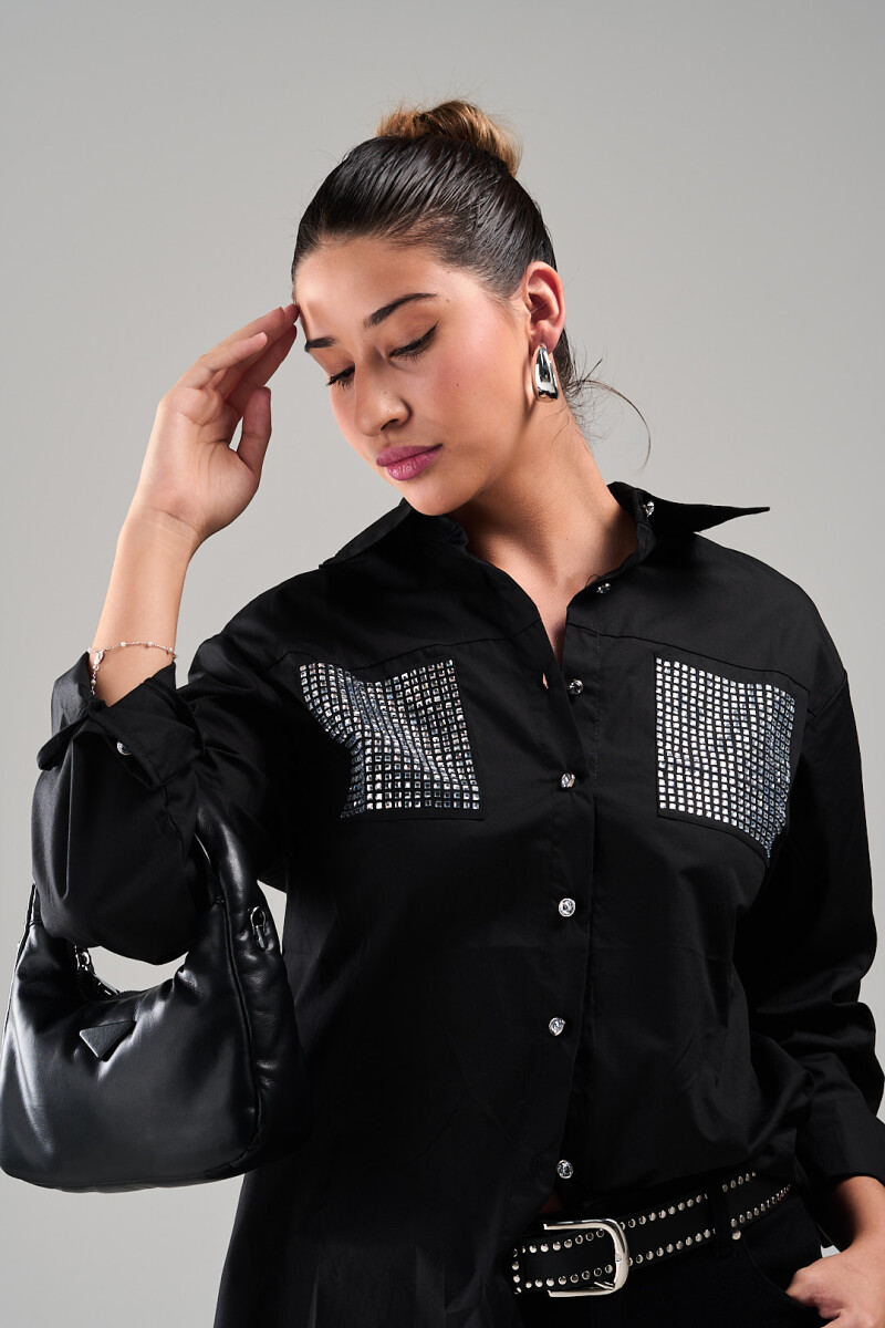 CAMISA SLOWLY M522 - NEGRO 