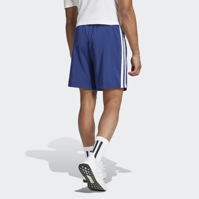 Shorts Adidas Essential Chelsea 3 Tiras Azul