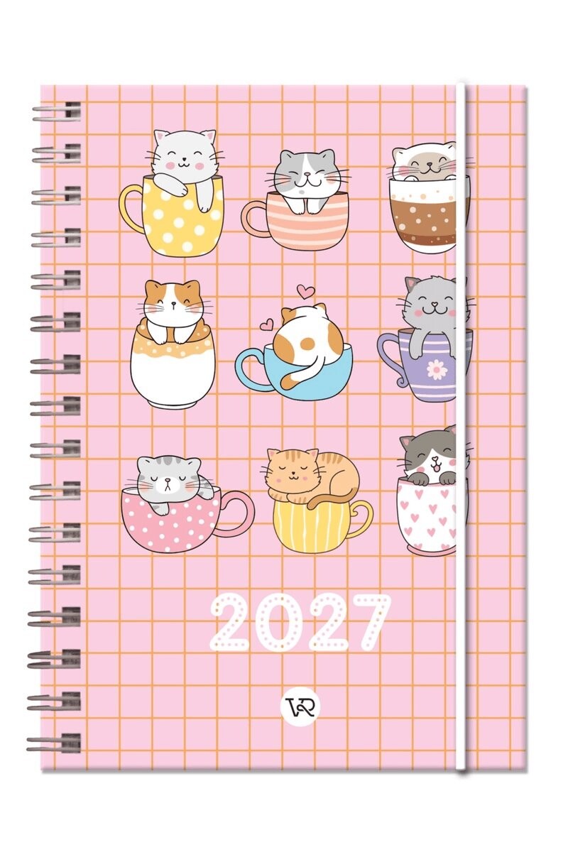 AGENDA GATO GATITOS EN TAZAS 2027 