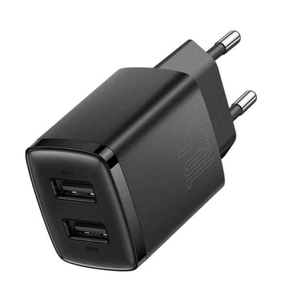 Adaptador De Carga Compact Baseus 2Usb 10.5w CCXJ010201 Adaptador De Carga Compact Baseus 2Usb 10.5w CCXJ010201