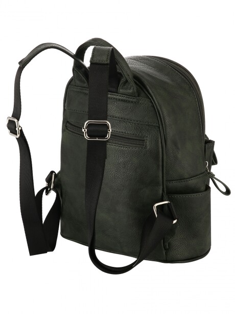 Mochila Doble Cierre Verde