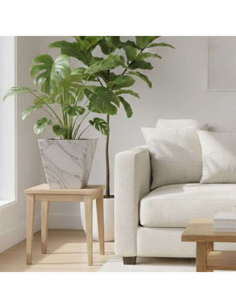 MACETA 29X34CM ZURIQUE MARMORATO BLANCA MACETA 29X34CM ZURIQUE MARMORATO BLANCA