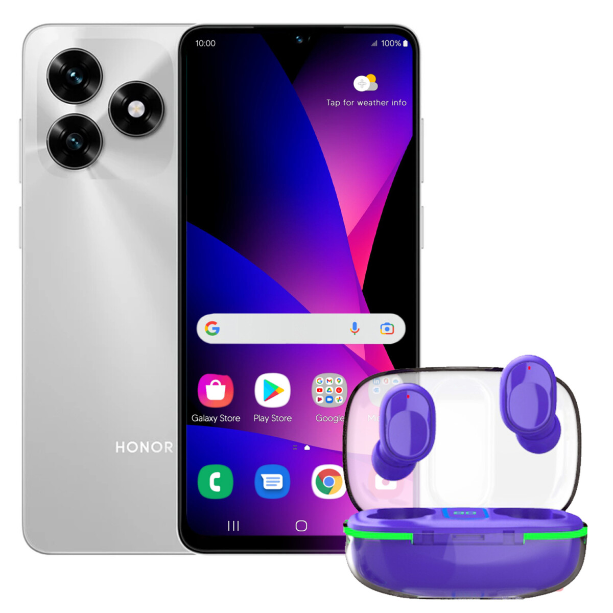 Honor X5c Plus 6gb Ram 256gb + Regalo - PLATEADO 