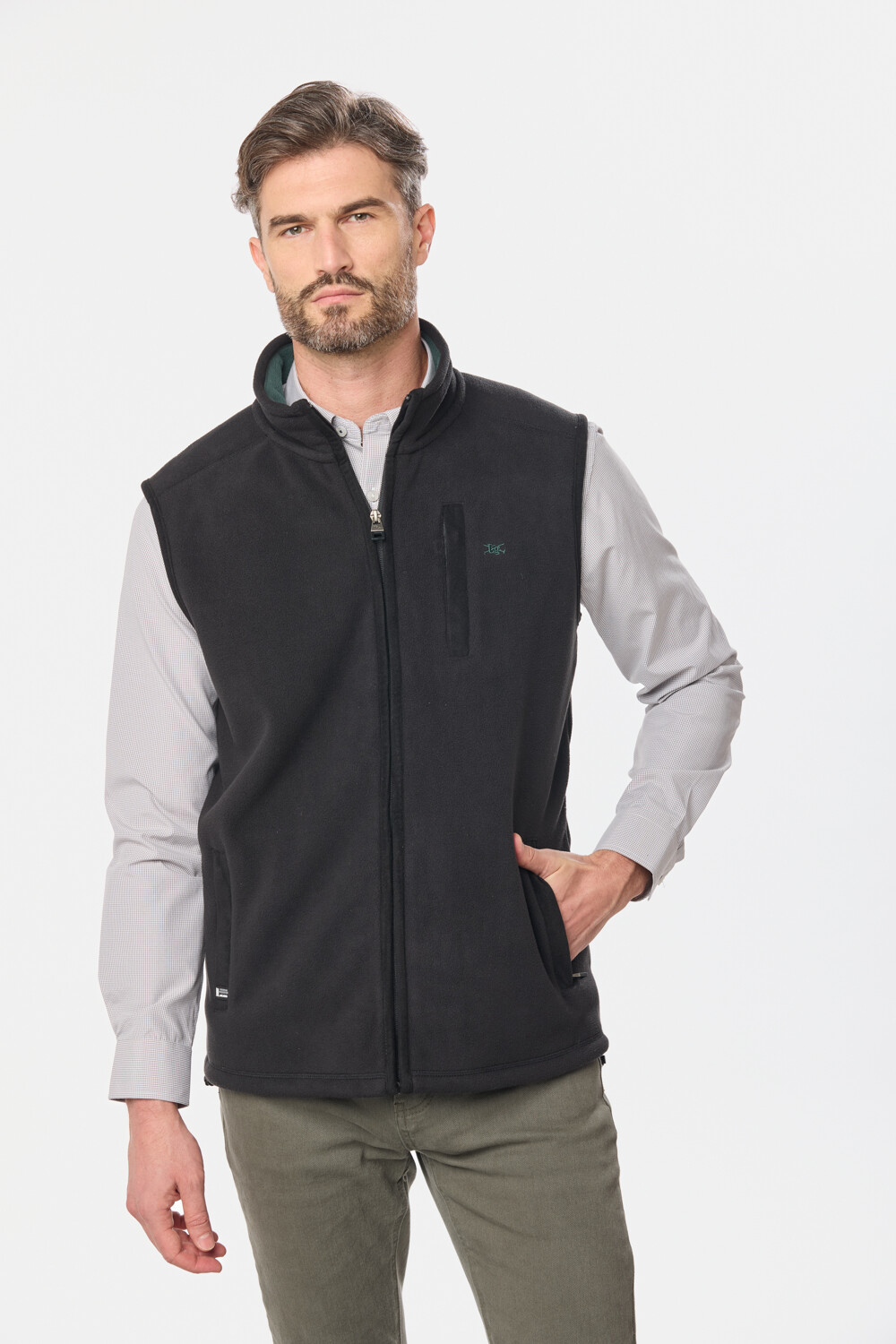 CHALECO POLAR DE ABRIGO Negro