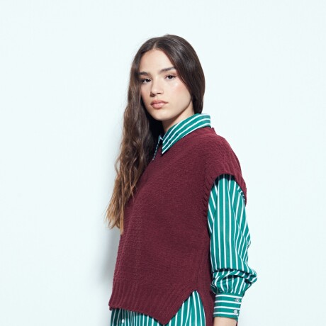 CHALECO ALCALA Bordó Merlot