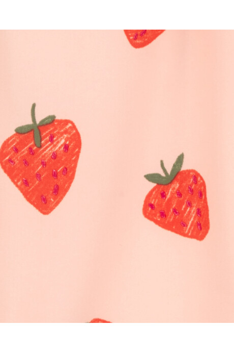 Malla de baño una pieza con protección UPF 50+ diseño frutillas Sin color